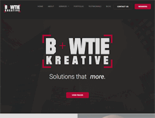 Tablet Screenshot of bowtiekreative.com